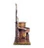 Man Light Yellow Metal Pen Stand