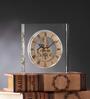 Crystal & Gold Metal Table Clock