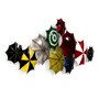 Multicolour Metal Umbrellas Wall Art