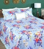 Multicolour Microfiber Hazel Double Bedsheet