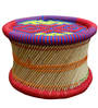 Ethnic Handcrafted Mudiya Stool in Multi Colour