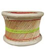 Ethnic Wicker Foot Stool in Multi Colour