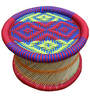 Ethnic Handcrafted Mudiya Stool in Multi Colour
