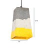 Multicolour Mustard Trapeze Single Hanging Light