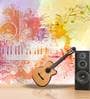 Multicolour Non Woven Music Instruments Wallpaper