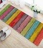 Multicolor Nylon 55 x 22 Inches Machine Made Floor Runner