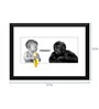 Multicolour Paper Baby With Friendly Gorilla Poster