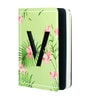 Multicolour Paper Initial "V" Floral Monogram Notebook Dairy