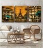The Classic Flair Multicolor Canvas Framed People and Places Art Panels Set of 3