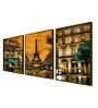 The Classic Flair Multicolor Canvas Framed People and Places Art Panels Set of 3