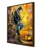 The Invention Multicolor Canvas Framed People and Places Art Print