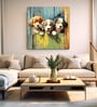 Puppy Canvas Pine Wood 24x24 Art Print