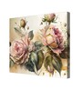 Floral Canvas Pine Wood 24x24 Art Print