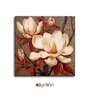 Floral Canvas Pine Wood 24x24 Art Print