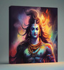 Lord Shiva Canvas Pine Wood 24x24 Art Print