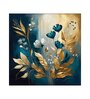 Leaves Under Water Canvas Pine Wood 24x24 Art Print