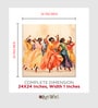 Folk Dance Canvas Pine Wood 24x24 Art Print