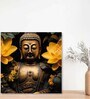 Buddha Meditating Canvas Pine Wood 24x24 Art Print