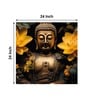 Buddha Meditating Canvas Pine Wood 24x24 Art Print