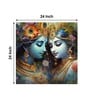 Radha Krishna Canvas Pine Wood 24x24 Art Print