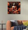 Buddha Meditating Canvas Pine Wood 24x24 Art Print