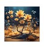 Tree Under Water Canvas Pine Wood 24x24 Art Print