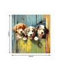 Puppy Canvas Pine Wood 24x24 Art Print