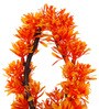 Multicolour Plastic & Polyester Artificial Plant With Pot