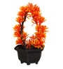 Multicolour Plastic & Polyester Artificial Plant With Pot