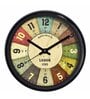 Multicolor Plastic Analog Wall Clock