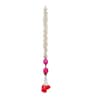 White & Pink Plastic Pink Lotus & White Red Artificial Flowers Hanging (Set of 10)