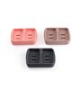 Multicolour Plastic Stylish Soap Dish (Set of 3)