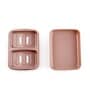 Multicolour Plastic Stylish Soap Dish (Set of 3)