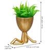Copper Plastic Desk Pot