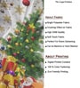 Multicolour Polyester 5Ft Light Filtering Christmas Theme Window Curtain (1Pc)
