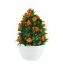 Multicolour Polyester and Plastic Artificial Plants