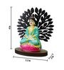 Multicolour Polyester and Plastic Buddha Idol