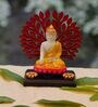Multicolour Polyester and Plastic Buddha Idol