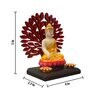 Multicolour Polyester and Plastic Buddha Idol