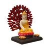 Multicolour Polyester and Plastic Buddha Idol