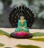 Multicolour Polyester and Plastic Buddha Idol