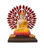 Multicolour Polyester and Plastic Buddha Idol