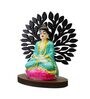 Multicolour Polyester and Plastic Buddha Idol