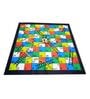 Multicolour Big Snake & Ladder Polyester 4 X 4 Feet Kids Playmat