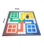Multicolour Big Ludo Game Polyester 4 X 4 Feet Kids Playmat