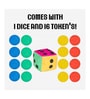 Multicolour Big Ludo Game Polyester 4 X 4 Feet Kids Playmat