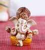 Multicolour Polyresin 2.9 Inches Lord Ganesha Idol