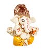 Multicolour Polyresin 2.9 Inches Lord Ganesha Idol