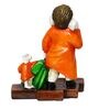Multicolour Polyresin Lord Ganesha Doing Shopping with Mushak Idol