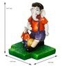 Multicolour Polyresin Lord Ganesha Playing Football with Mushak Idol